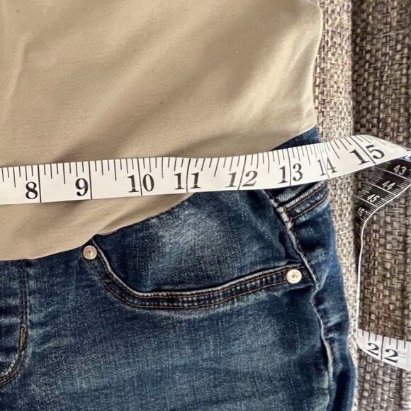 BLUE SAVVY Blue skinny jeans high ankle-length fit for pregnant women; Size: S - Picture 9 of 10